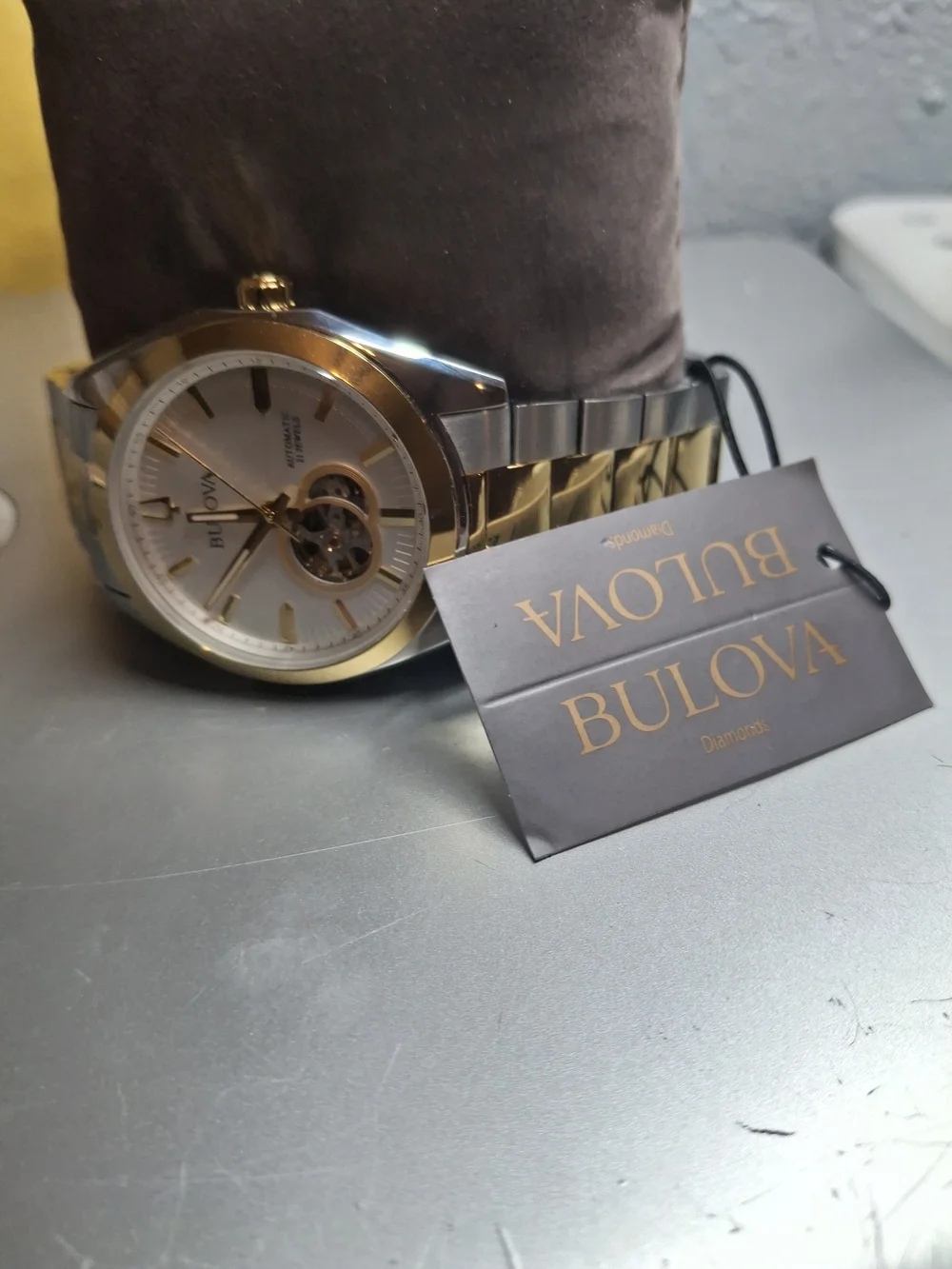 Bulova Men’s Two-Tone Automatic Watch - Gold & Silver